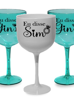 Taças gin despedida de solteira kit eu disse gin festa noiva