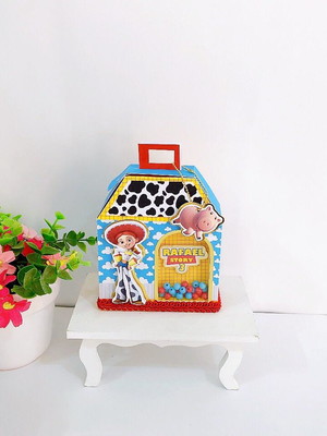 Caixa maletinha com visor shaker toy story premium