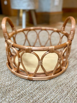 Cesto decorativo em rattan