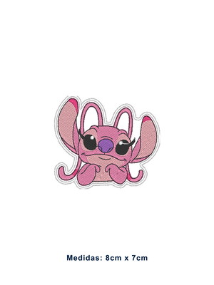 Patch bordado termocolante angel - lilo e stitch - modelo2