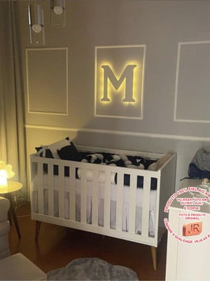 Letra luminosa decorativa led mdf