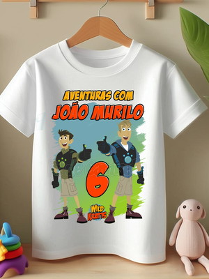 Camiseta aventuras com os kratts