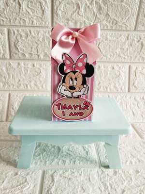 Caixa milk minnie rosa