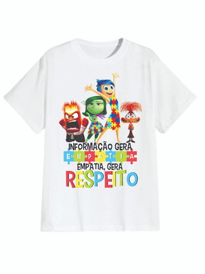 Blusa infantil ou adulto autismo divertidamente