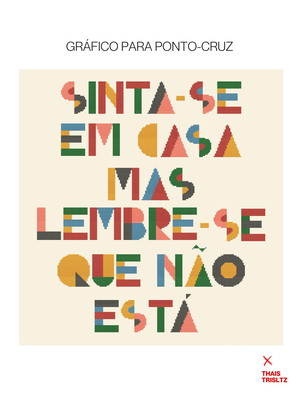Sinta-se em casa - gráfico para bordar
