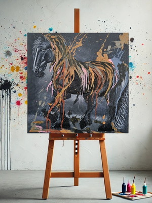 Quadro pintado à mão