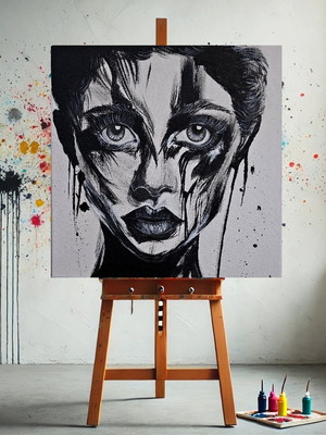 Quadro pintado à mão