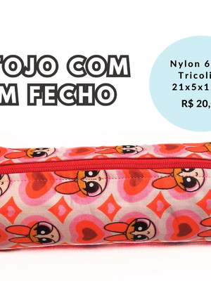 Estojo de lápis com um fecho - lindinha