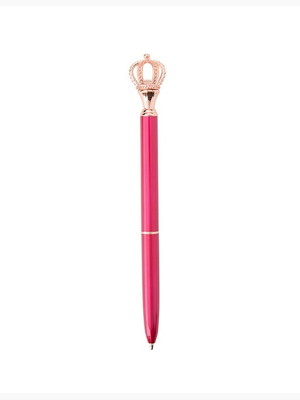Lembrancinha caneta metal coroa kit 90 unidades