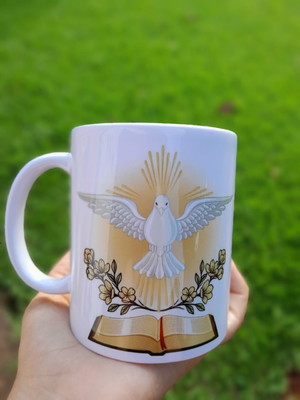 Caneca personalizada crisma porcelana + caixinha