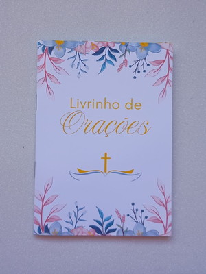 Livrinho de orações evangélicas lembrança personalizada