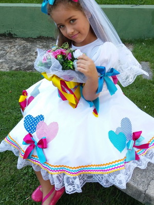 Vestido festa junina noivinha