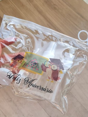 10 kit viagem com frascos personalizados