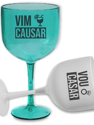 Taças gin despedida solteira das amigas baladinha vim causar
