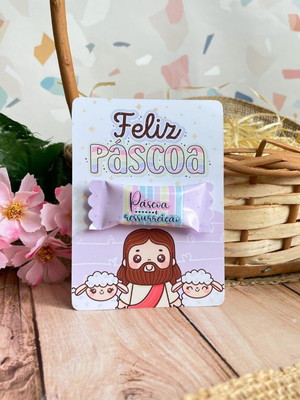 Card e balinha páscoa