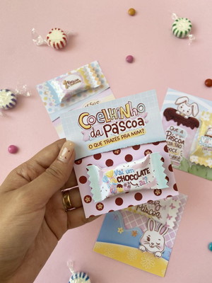 Card e balinha páscoa