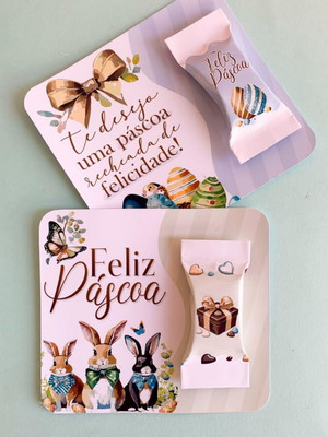 Card e balinha páscoa