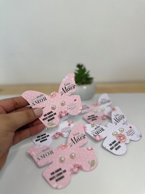 100 brindes cards + brinco: dia das mães