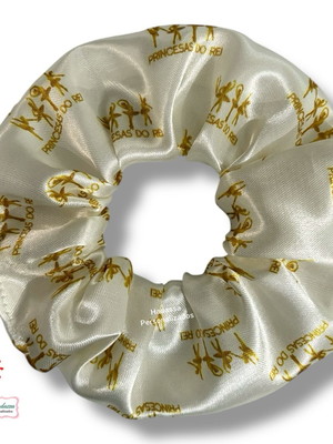 Scrunchie cetim personalizada - xuxinha em cetim