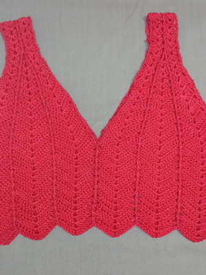 Top cropped vermelho p