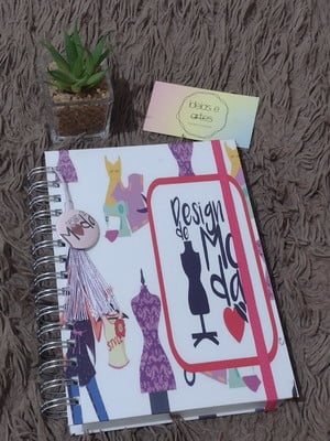 Agenda permanente personalizada design de moda