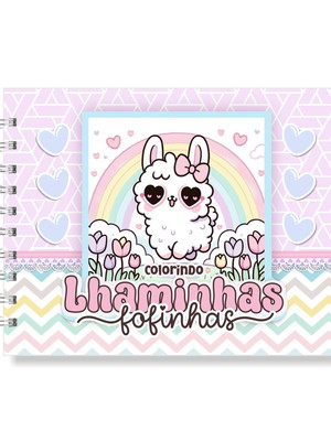 Livro de colorir lhamas fofinhas