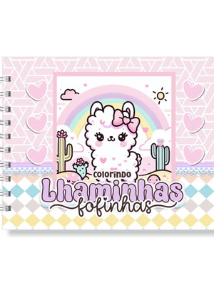 Livro de colorir lhamas fofinhas