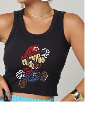 Regata cropped super mario bros