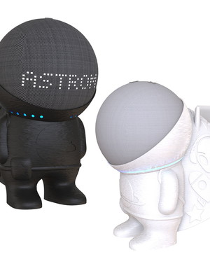 Suporte astronauta tomada parede alexa echo dot 4 ou 5