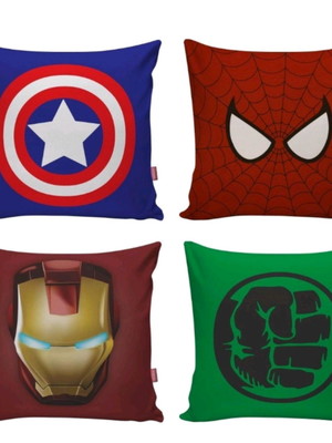Almofada kit com 4 heróis