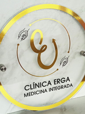 Placa em acrílico com led (50cm)