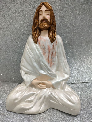 Imagem jesus meditando 24cm