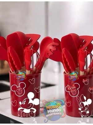 Kit utensílios mickey ou minnie