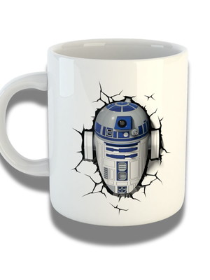 Caneca de porcelana 325ml personalizada com design 3d