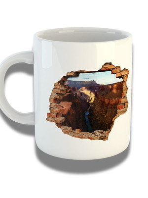 Caneca de porcelana 325ml personalizada com design 3d