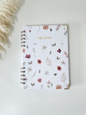 Caderneta de vacinação personalizada | flores de outono