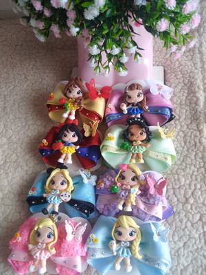 Laco infantil princesas biscuit (unidade)