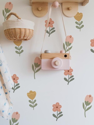 Adesivo de parede florzinhas - adesivo florzinhas boho