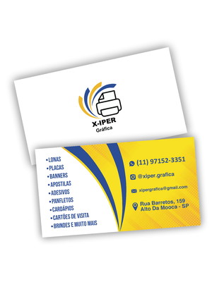 1.000 uni. cartão de visita personalizado frente e verso