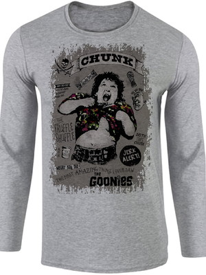 Camiseta infantil o adulto manga longa gordo goonies chunk