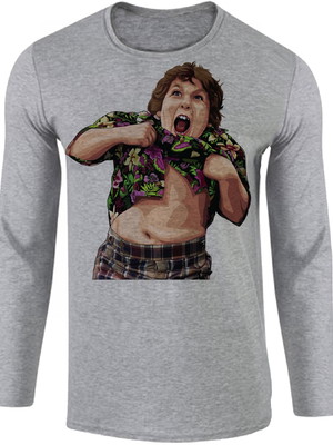 Camiseta infantil o adulto manga longa gordo goonies filme