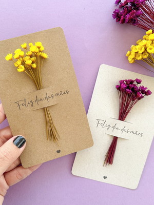 Card/cartão com flor