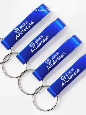 Abridor metal personalizado lembrancinha aniversário 50 un