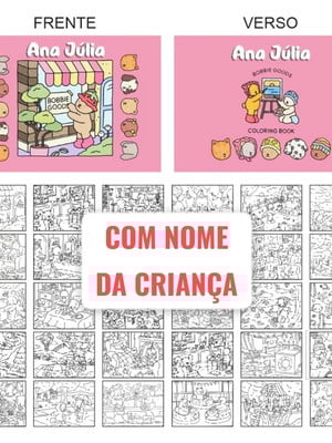 Bobbie goods colorir + nome da criança - 174 páginas colorir