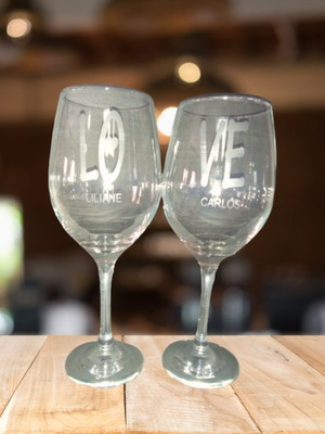 Taça de vinho personalizada barone 385ml-30 unidades
