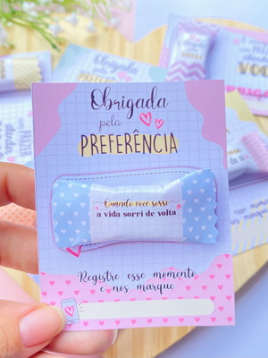 Card com balinha personalizada