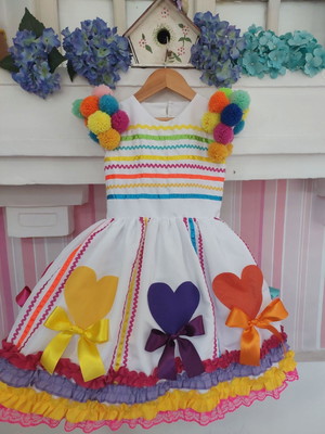 Vestido festa junina noivinha