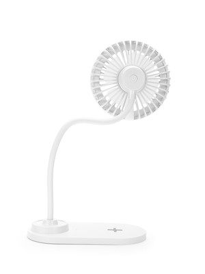 Ventilador com led e carregamento via indução personalizado