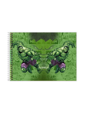 Caderno desenho hulk cartografia capa dura
