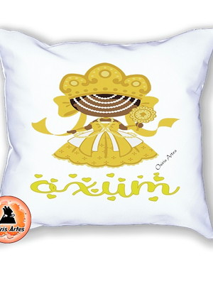 Capa p/ almofada orixás oxóssi, oxum, oxumarê ou xangô